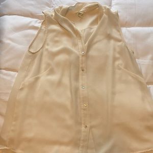 Cream colored blouse tank